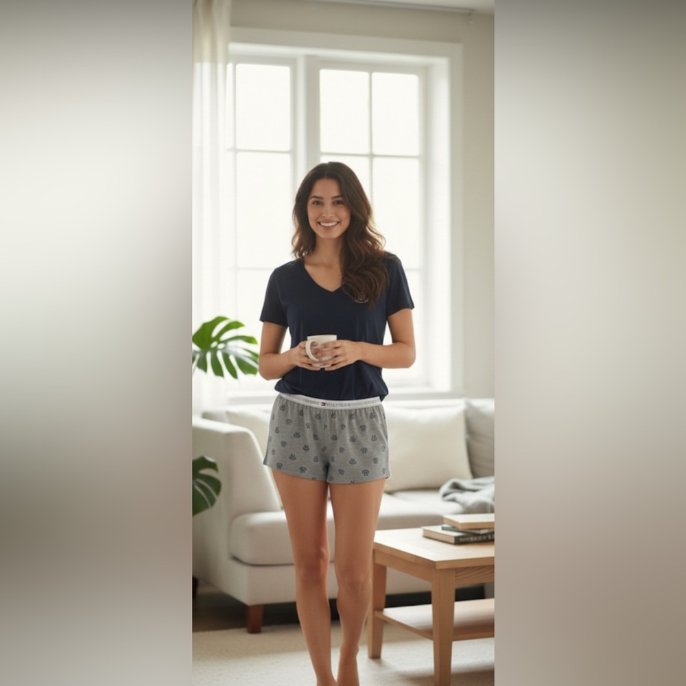 Tommy Hilfiger two piece shorts and teeshirt loungewear sleep set